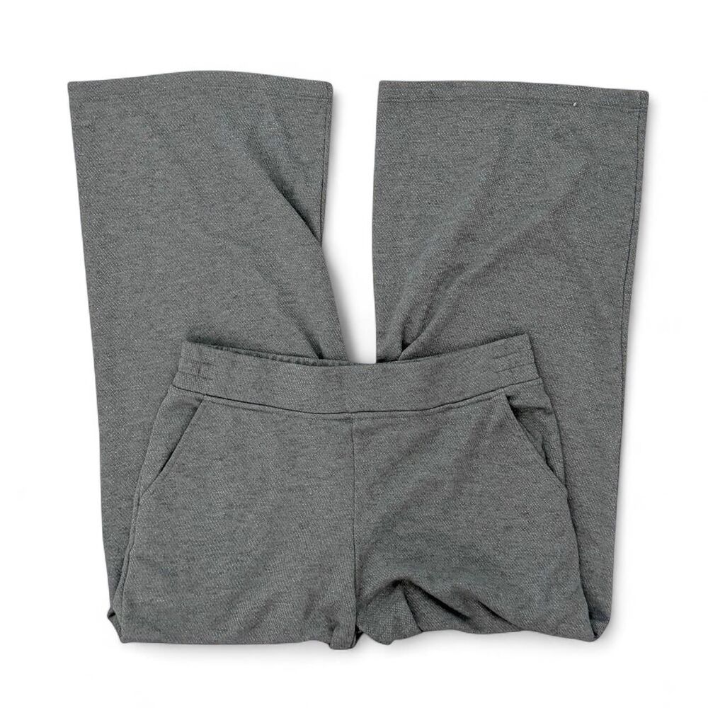 Liz Claiborne Grey Shimmer Wide Leg Sweatpants Size M